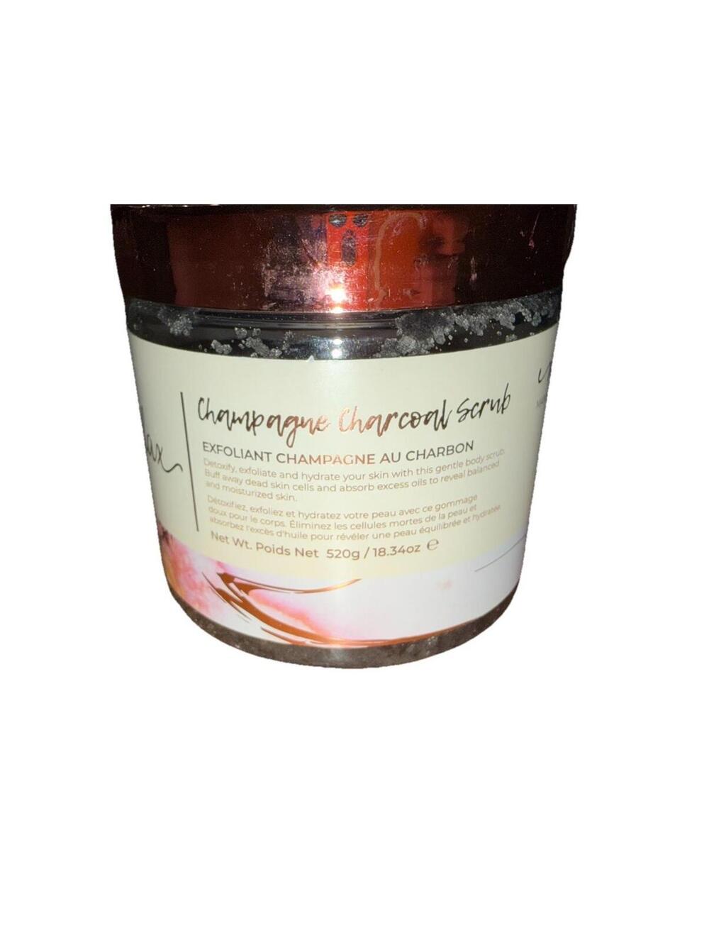 Manna Kadar Relax Champagne Charcoal Scrub New Sealed 18.34 oz